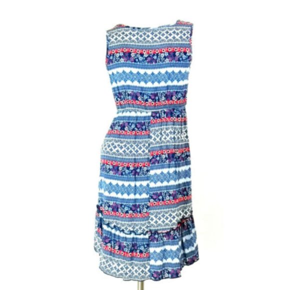 Speechless Boho Striped Patchwork Sleeveless Dress - Picture 4 of 5